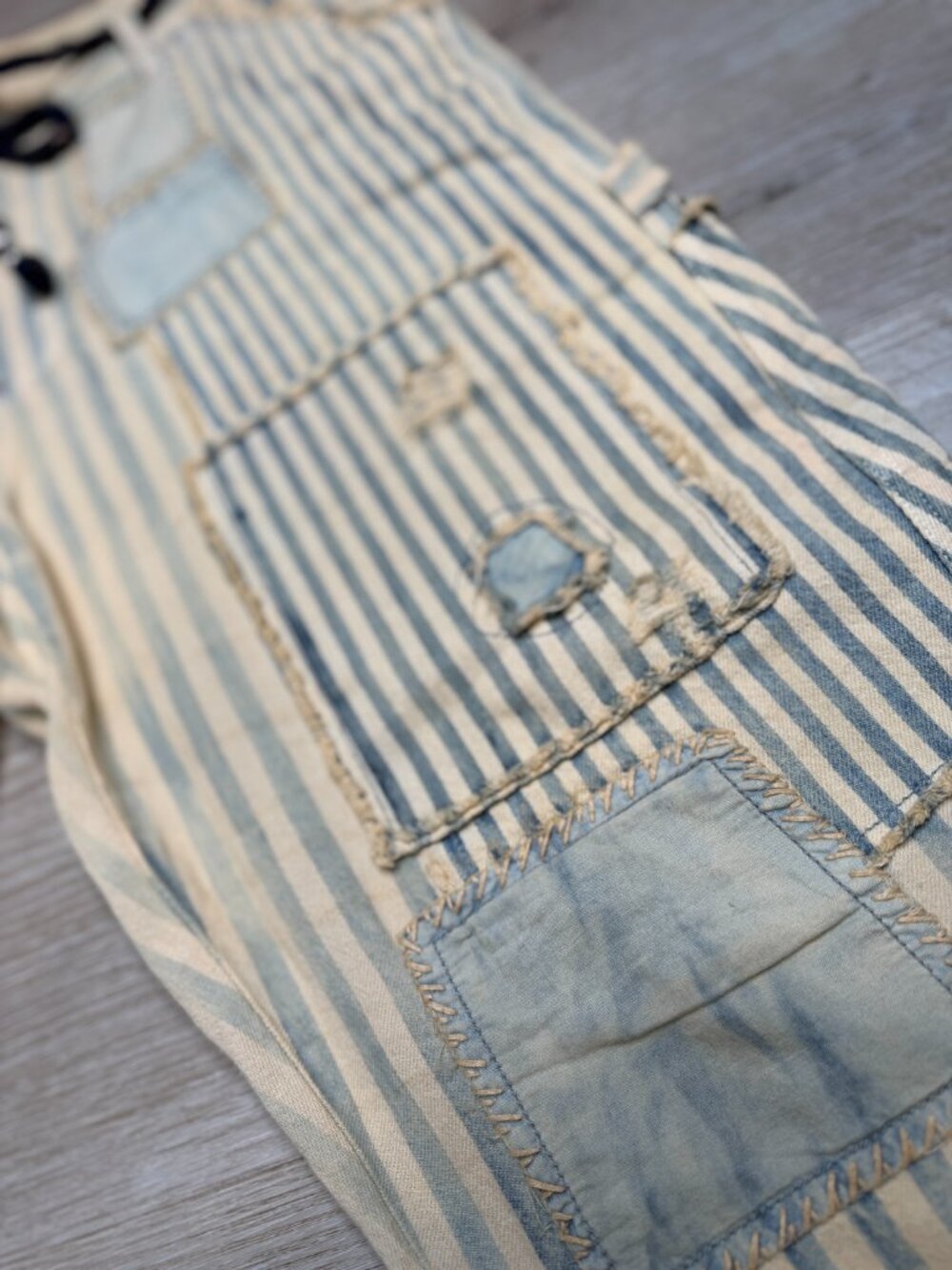 Free People - We The Free - Moxie Railroad Patchwork Jeans 29 - Picture 3 of 6